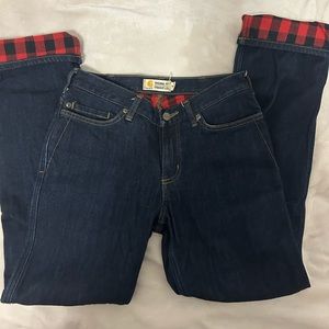 Flannel Lined Carhartt Jeans